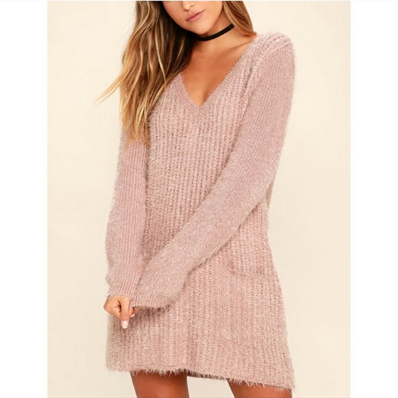 Jack by BB Dakota Sweaters - Jack by BB Dakota Aristella Mauve Sweater Dress